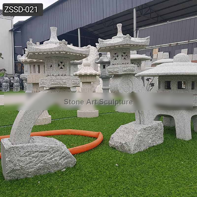 Custom Made Outdoor Stone Lantern for Garden Decor Supplier ZSSD-021