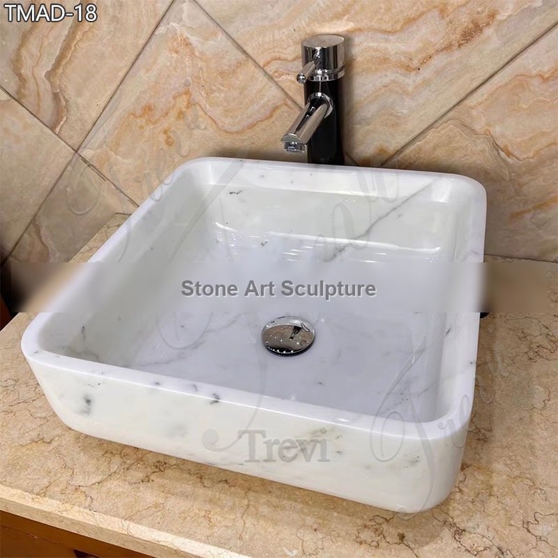 High-End Marble Wash Basin for Bathroom China Supplier TMAD-18