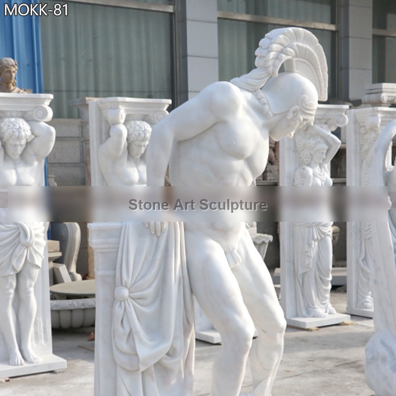 Life Size Marble Ares God of War Statue for Sale detail image