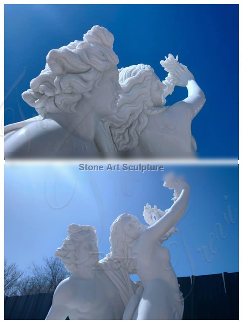 Life-size Marble Greek Garden Statue Apollo and Daphne Bernini Art MOKK-776 detail image