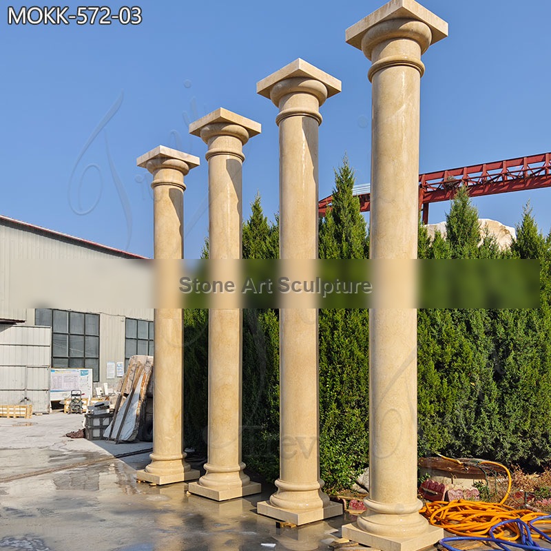 Roman Style Marble Stone Column for Sale Factory Direct detail image