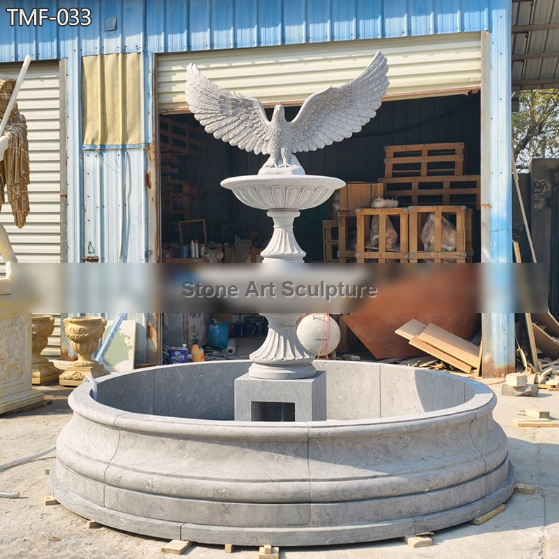 Outdoor Marble Eagle Fountain TMF-033 detail image