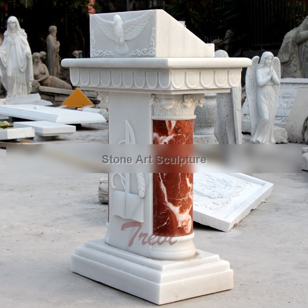 Classical church lecterns and pulpits marble furniture for sale TCH-111 detail image