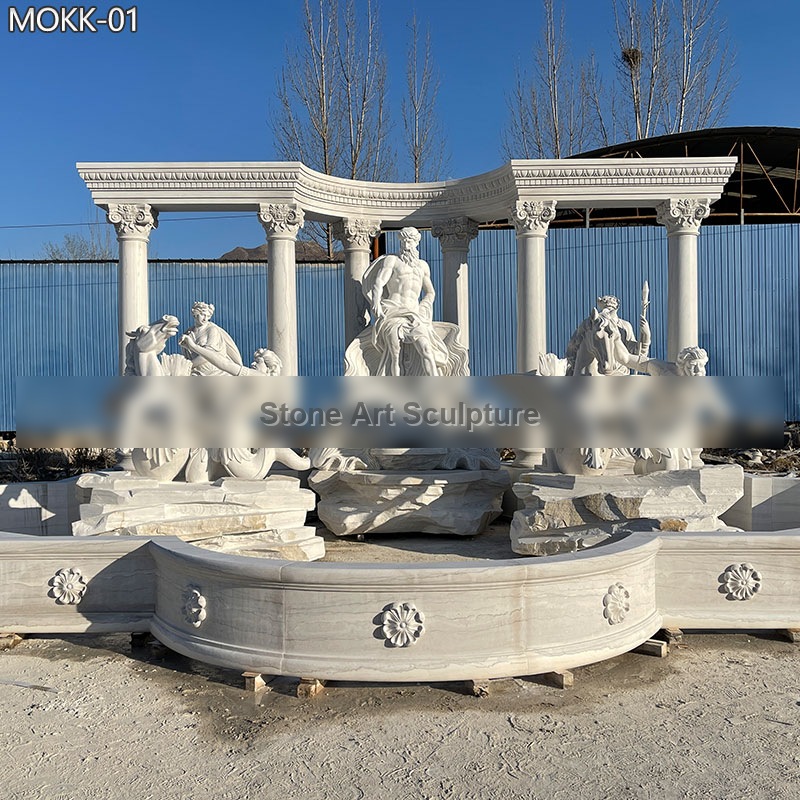Luxury Roman Marble Trevi Fountain for Sale MOKK-01 detail image