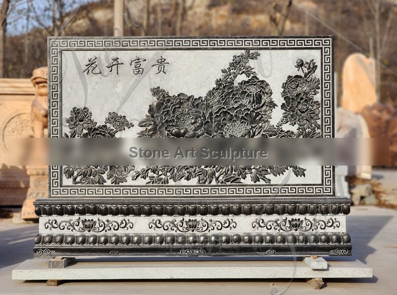 Realistic Marble Horse Relief for Home Decor TMAD-08 detail image