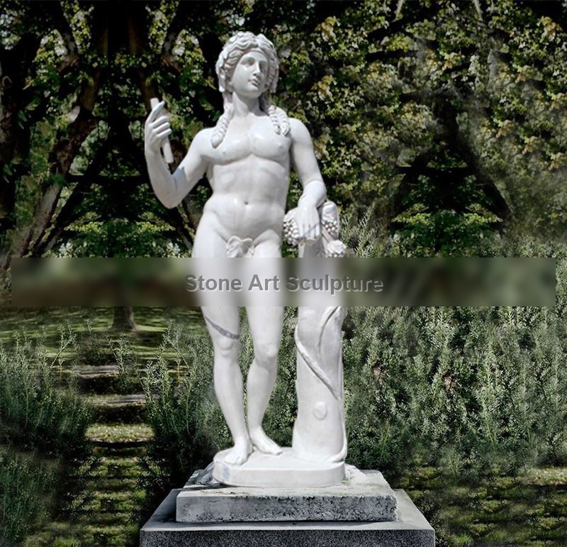 Marble Famous Garden Sculptures God of Wine Dionysus for sale MOKK-77 detail image
