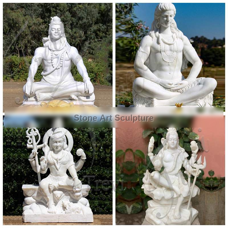 Large Marble Lord Shiva Statue for Outdoor Manufacturer MOK1-111 detail image