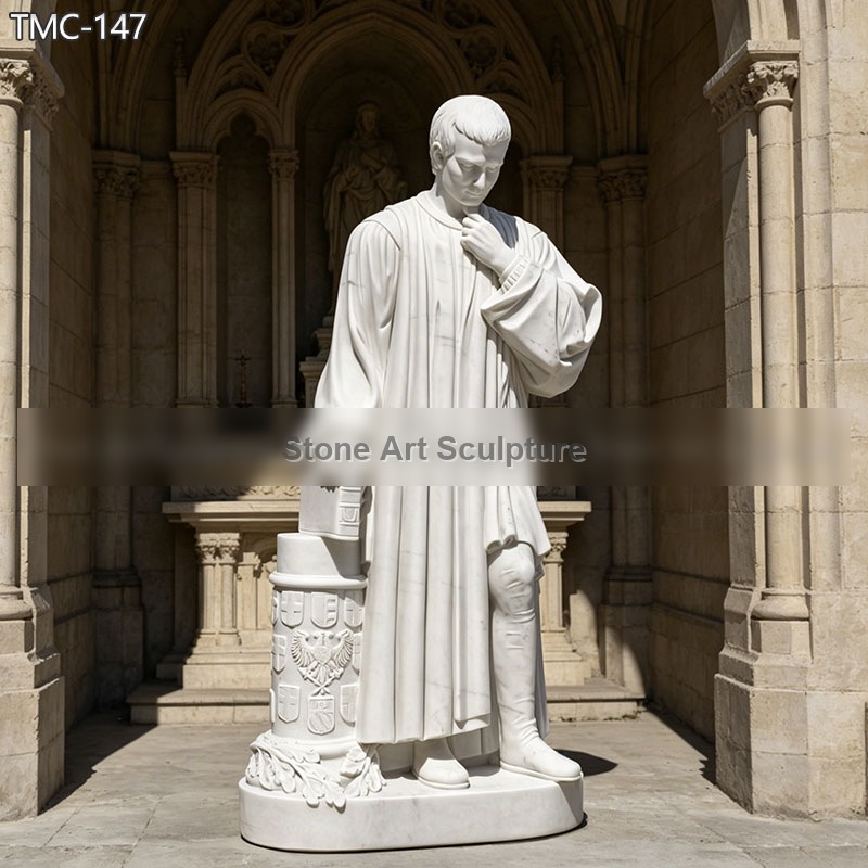 Marble Niccolo Machiavelli Statue Replica