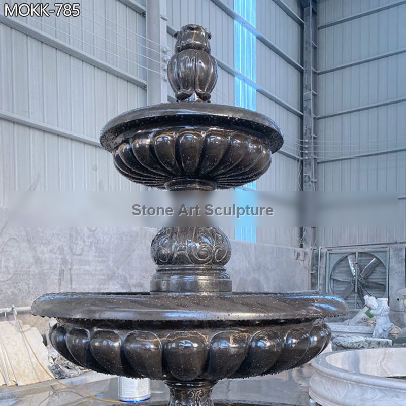 Tiered Outdoor Marble Water Fountain China Manufacturer MOKK-785 detail image