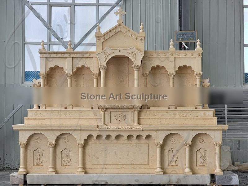 Modern Marble Main Altar Table Designs for Church Home Suppliers CHS-864 detail image