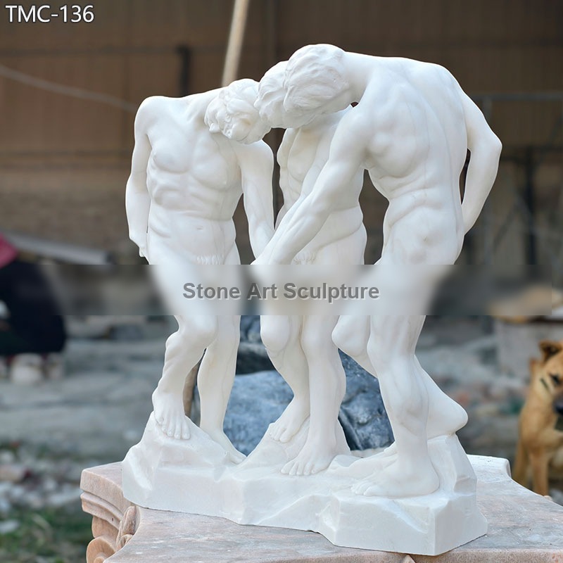 Famous Marble The Three Shades Rodin Sculpture Replica detail image