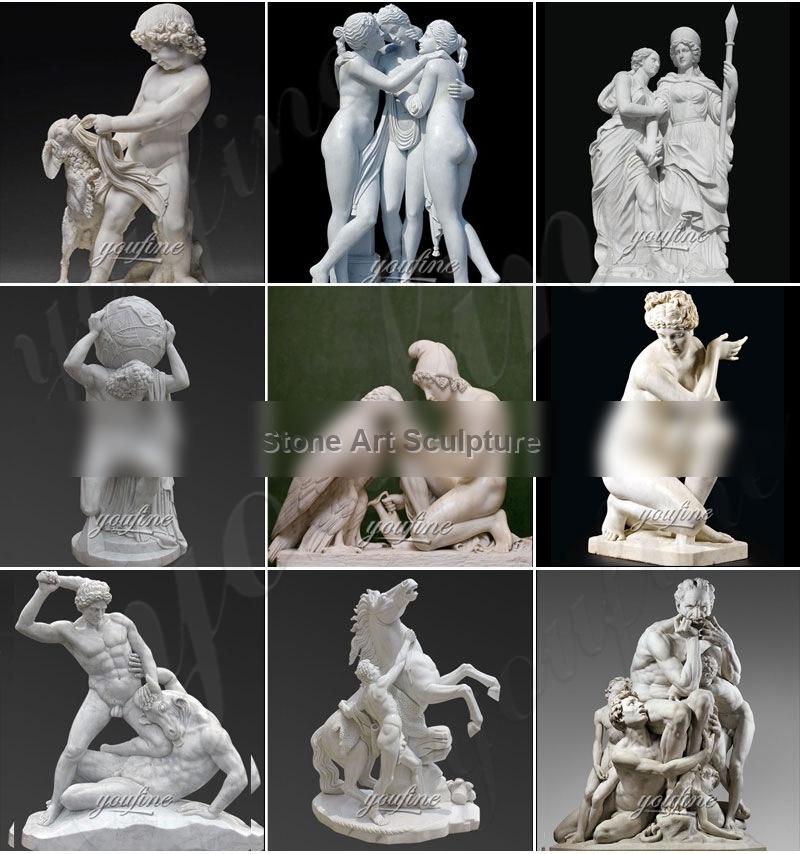 Famous White Marble Psyche Holding the Flask Angel Statue by Bertel Thorvaldsen MOKK-320 detail image