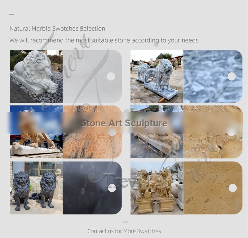Beige Marble Tiger Statue Outdoor Decor for Sale MOKK-997 detail image