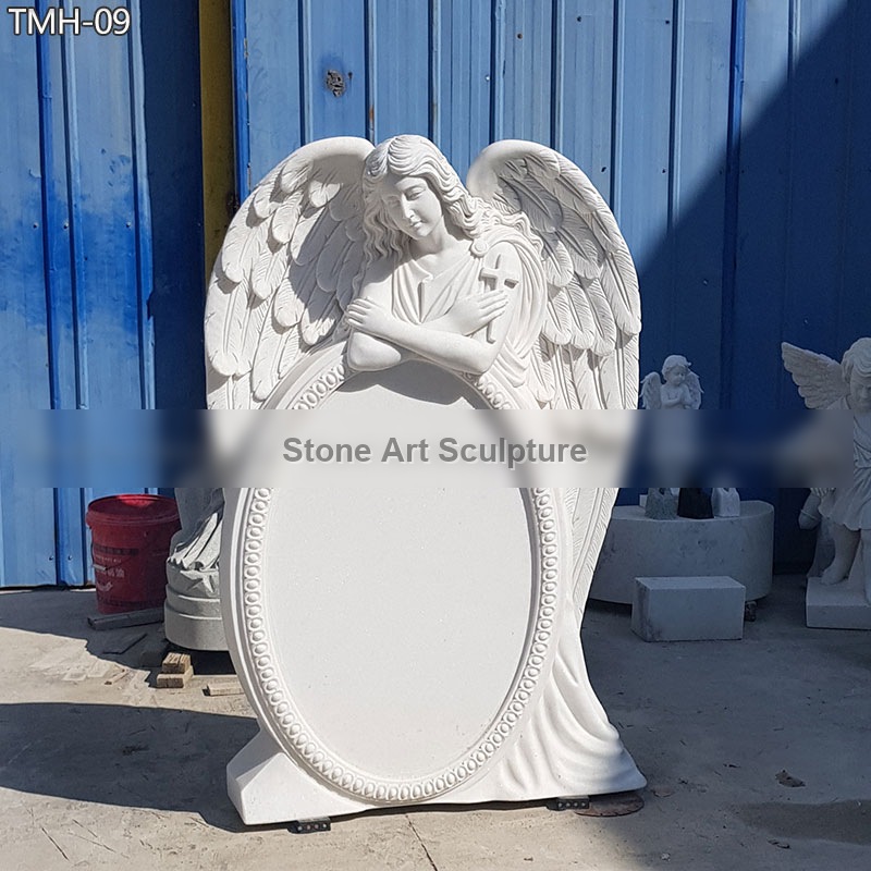 Peaceful angel Headstones for Graves detail image