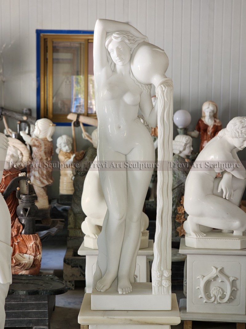 marble lady with jar