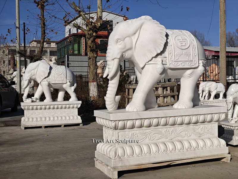Meanings of Different Poses of Marble Elephant Sculpture