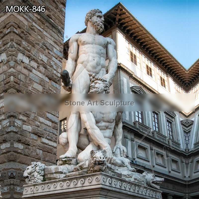 Custom Marble Garden Statue Hercules and Cacus for Sale MOKK-846 detail image