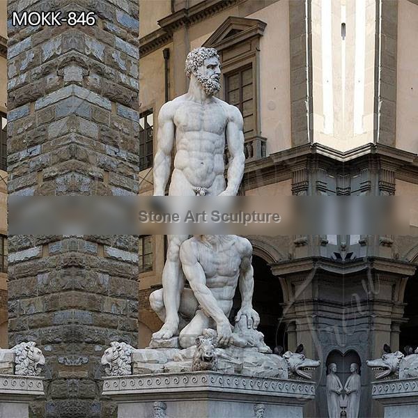 Custom Marble Garden Statue Hercules and Cacus for Sale MOKK-846