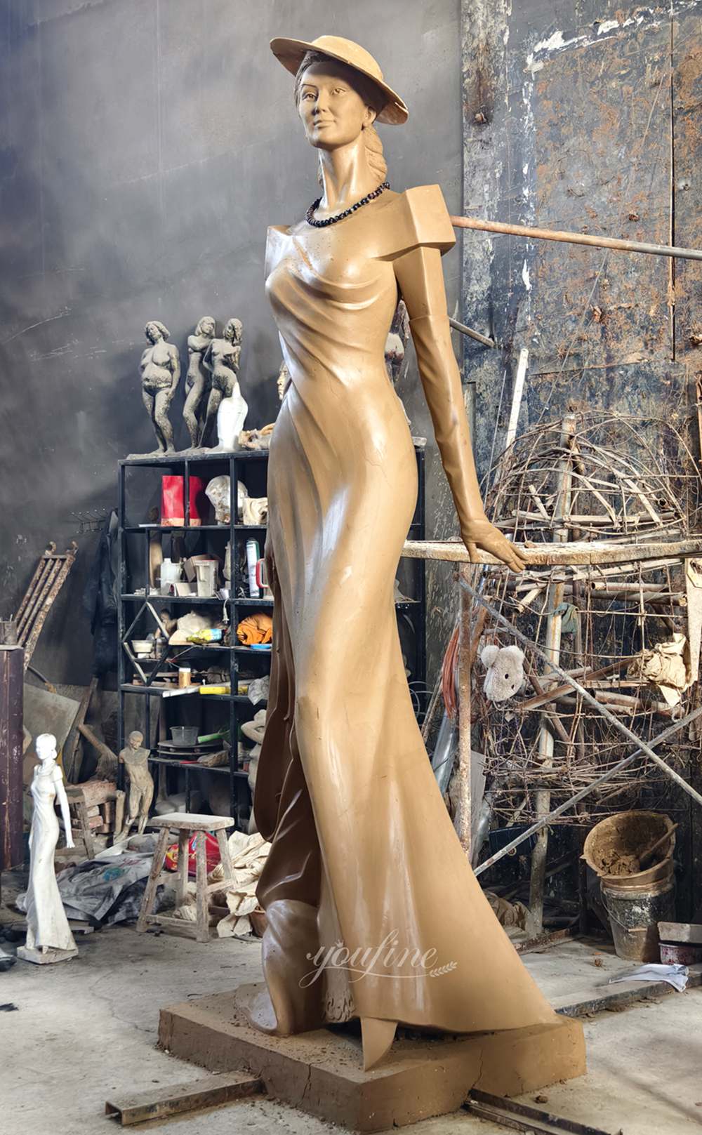 The Completed Clay Model of the Dior Goddess Sculpture