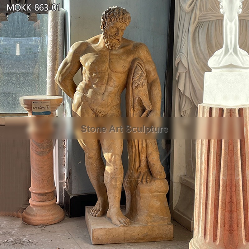 Life Size Marble Hercules Statue Custom Design for Sale MOKK-863 detail image