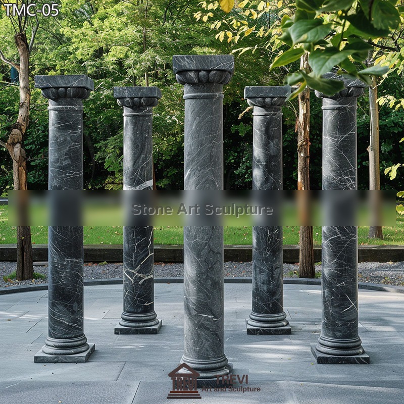 Decorative Interior Large Marble Square Pillars and Columns Costs TMC-05