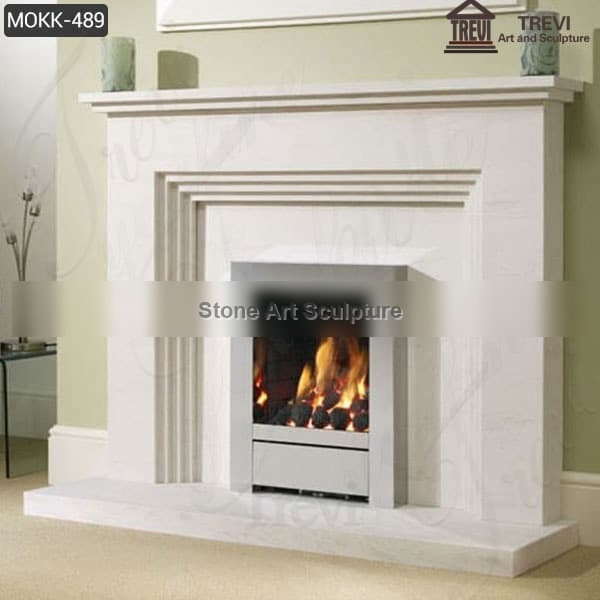 Modern Natural Marble Fireplace suround for Sale MOKK-489