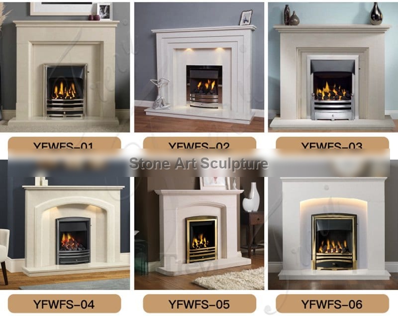 House Decor White Regency Marble Fireplace for Sale MOKK-774 detail image