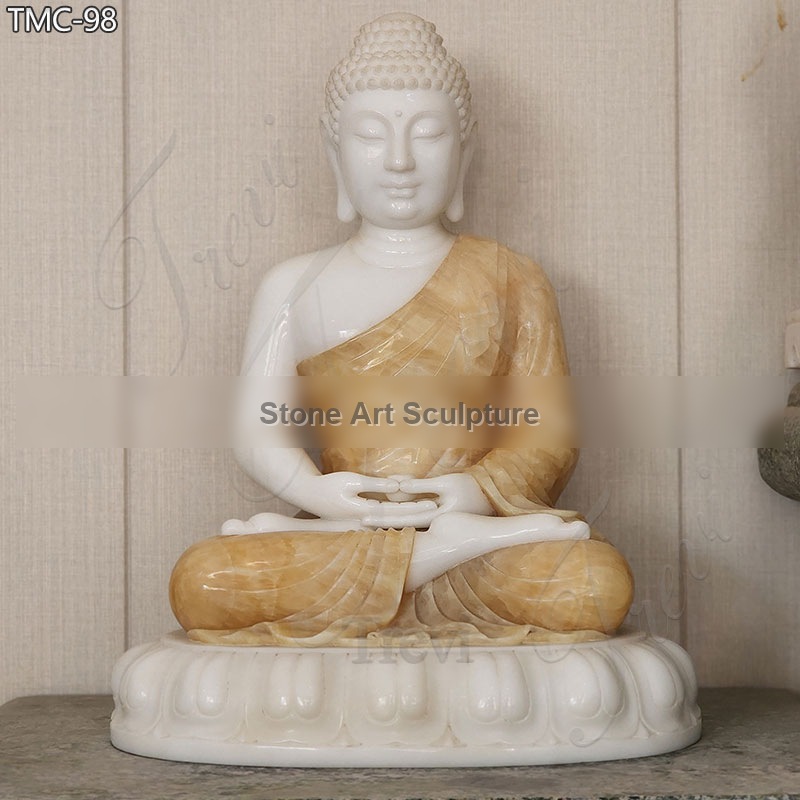 High Quality Marble Buddha Statue for Indoor Decor detail image