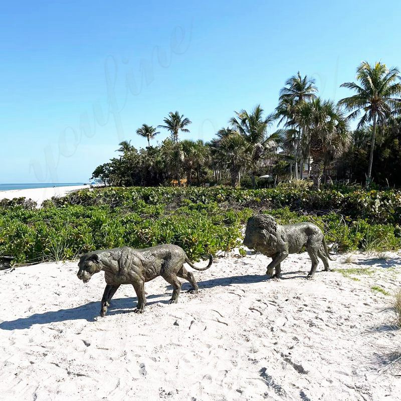 YouFine Bronze Lion Sculptures Art of USA Customers