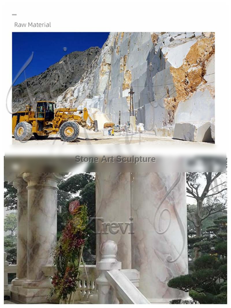 High-Quality Marble Columns for Home for Sale TMCO-01 detail image