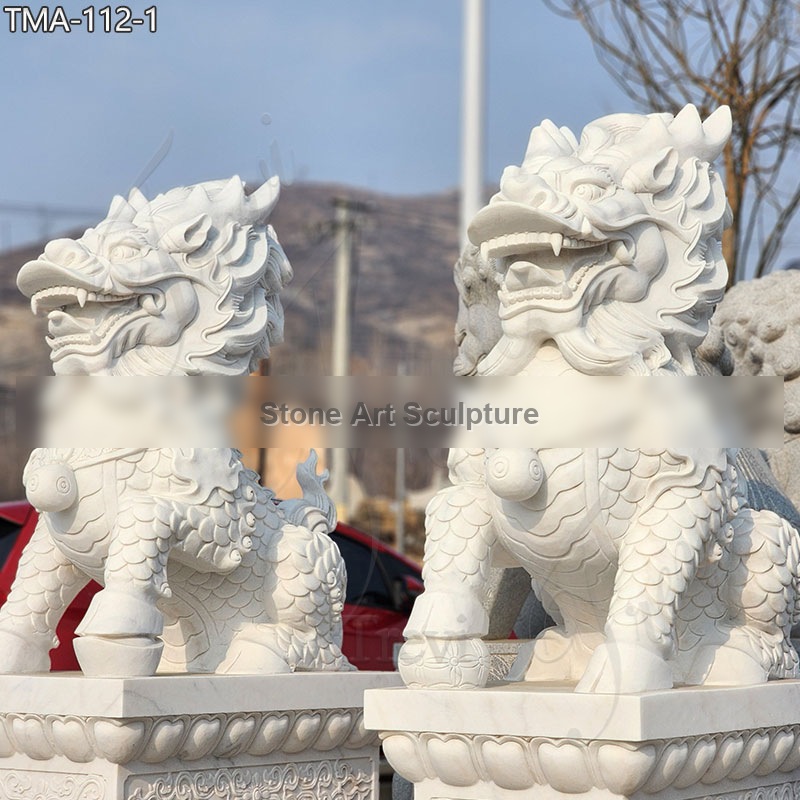 Chinese Marble Dragon Statue for Outdoor Decor for Sale detail image