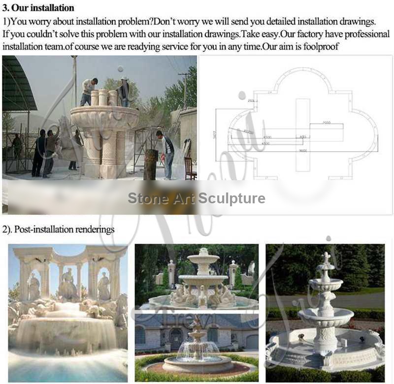 Buy Outdoor Tiered Granite Water Fountain Online MOKK-616 detail image