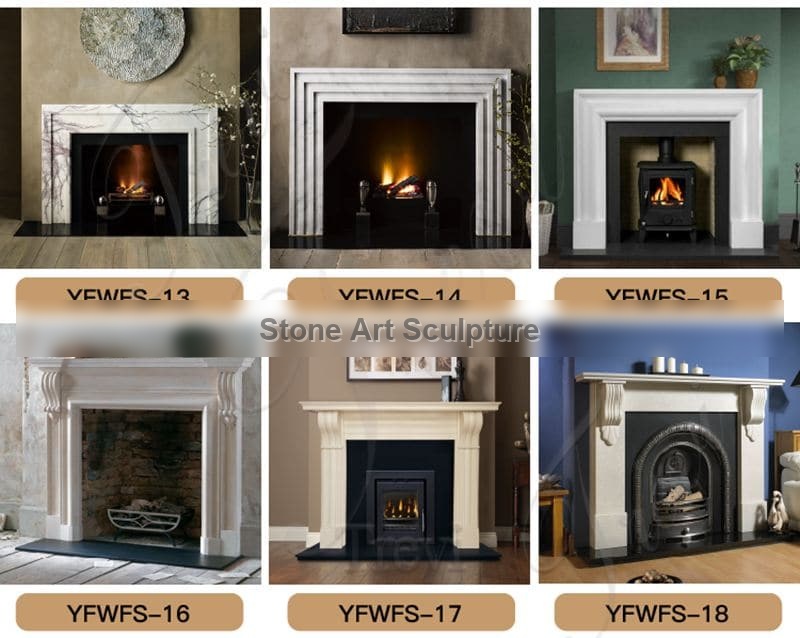House Decor White Regency Marble Fireplace for Sale MOKK-774 detail image