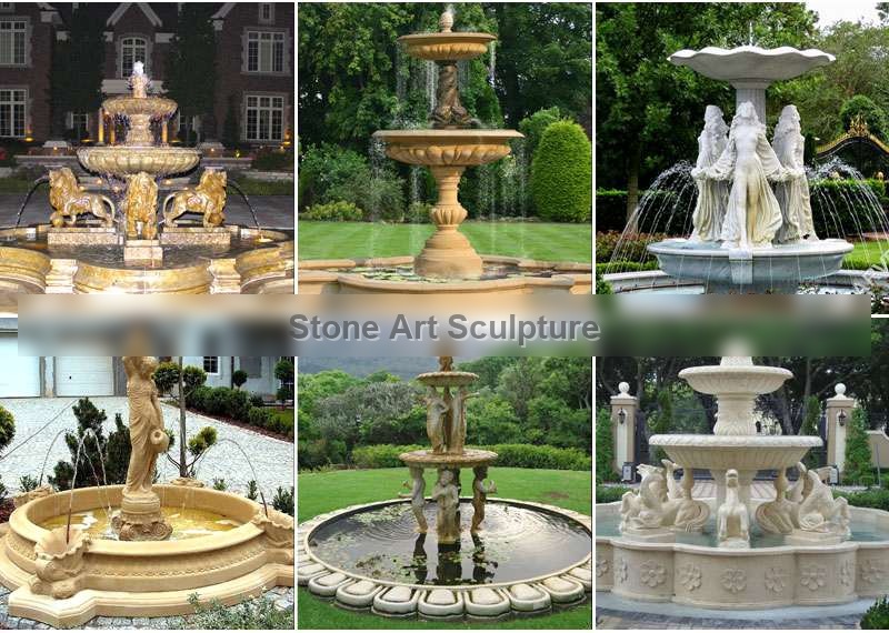 Best Beautiful Hand Carved with Statuary Marble Fountian Online MOKK-332 detail image