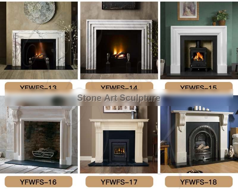 Home Decoration French Marble Fireplace surround for Sale MOKK-772 detail image
