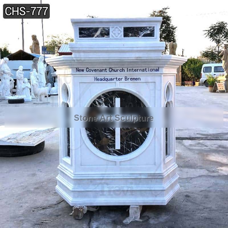 High-Quality Marble Pulpit for Catholic Church Decor Manufacturer CHS-777