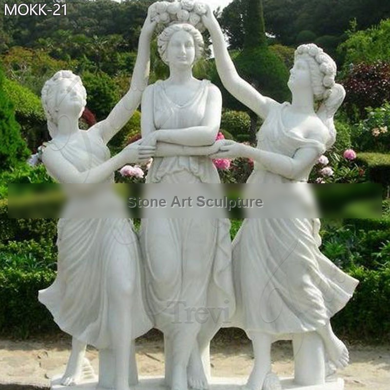 Marble Statue of the Three Graces for Sale TMC-21 detail image