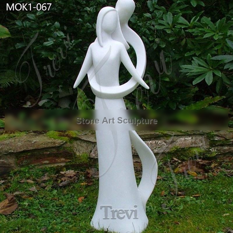 Contemporary Abstract Marble Infinite Love Statue for Sale MOK1-067