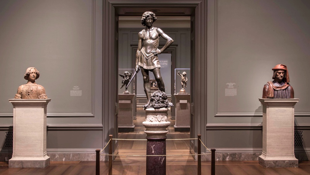 famous verrocchio's bronze david