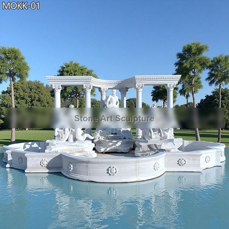 Luxury Roman Marble Trevi Fountain for Sale MOKK-01
