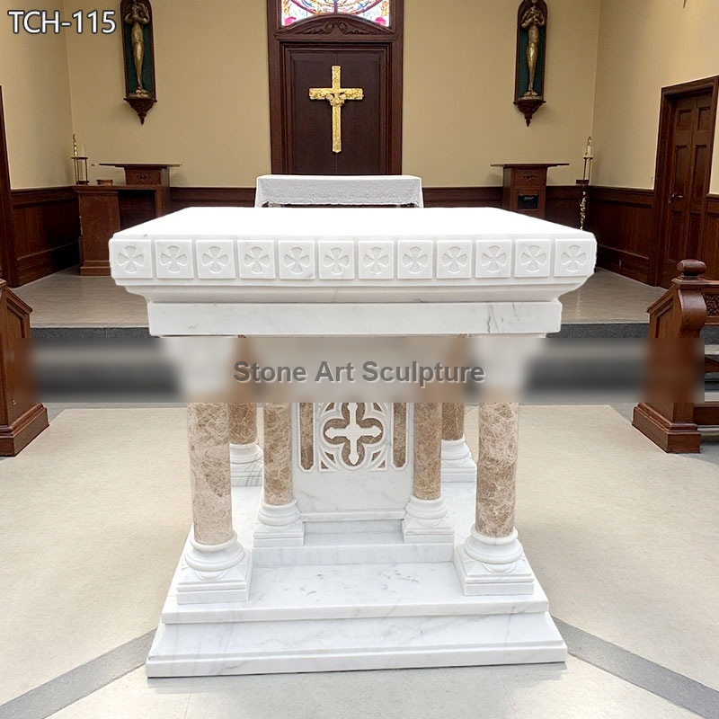 Buy Modern Marble Altar Table Designs for Church Decoration TCH-115