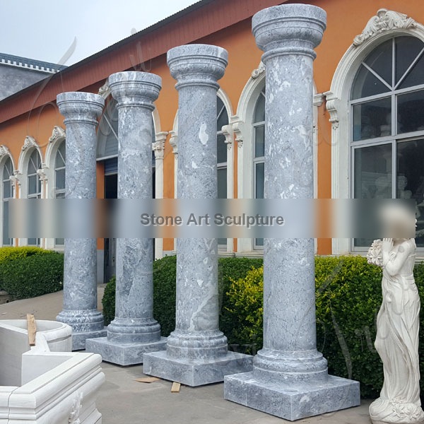 Decorative Interior Large Marble Square Pillars and Columns Costs TMC-05 detail image