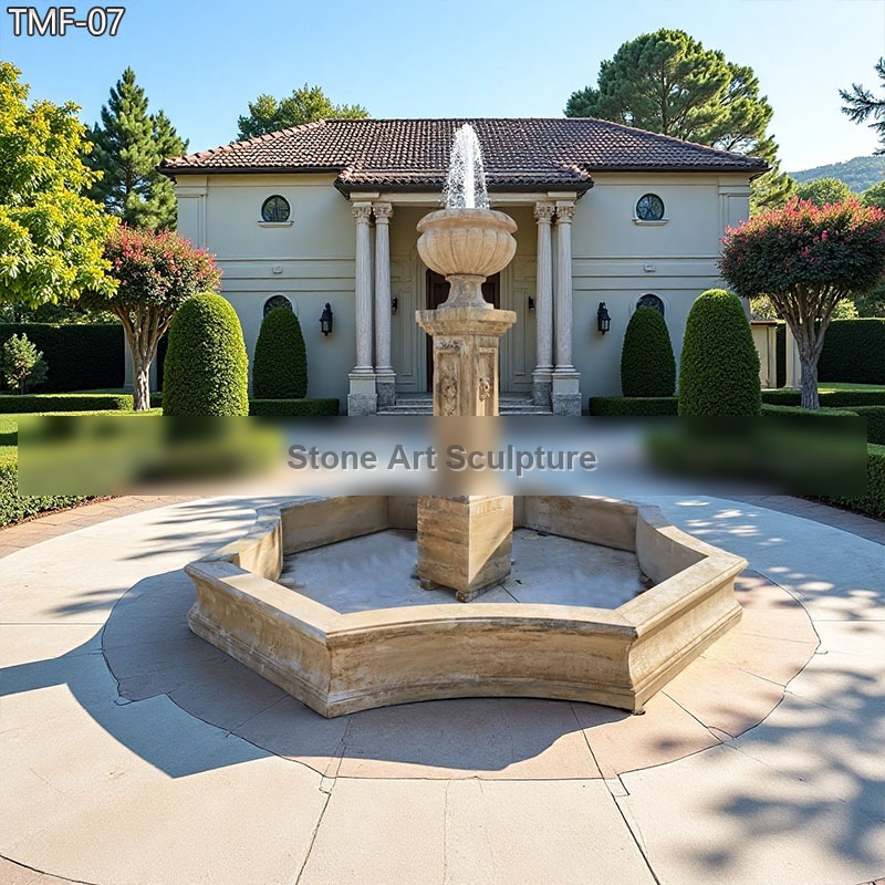 Outdoor French Marble Fountain for the Entrance TMF-07