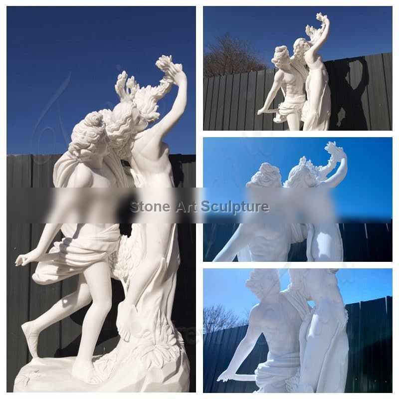 Life-size Marble Greek Garden Statue Apollo and Daphne Bernini Art MOKK-776 detail image