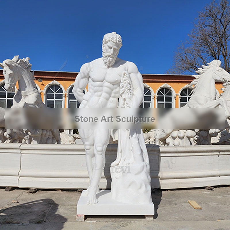 Life Size Marble Hercules Statue Custom Design for Sale MOKK-863 detail image