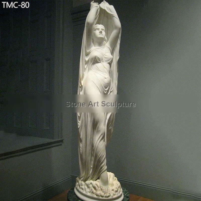 Marble Veiled Lady Statue Undine Rising from the Waters Replica for Sale detail image