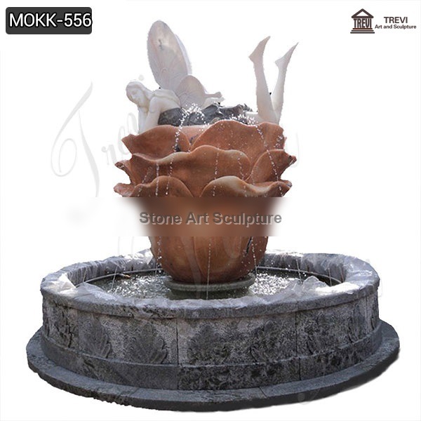 Nice Price Outdoor Home Decoration Stone Fountain Statue for Sale MOKK-556