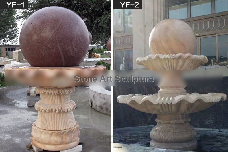 Outdoor Decoration Granite Rotating Ball Water Fountain Made for Sale MOKK-88 detail image