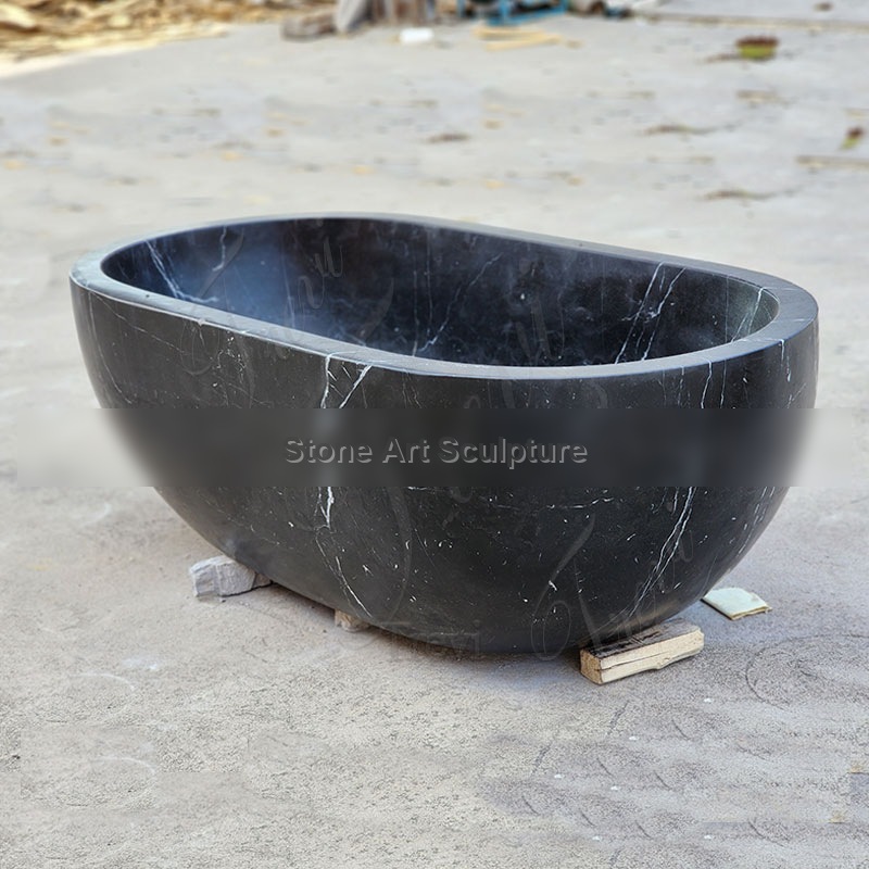 High-Quality White Marble Bathtub Custom Size on Sale TMAD-11 detail image