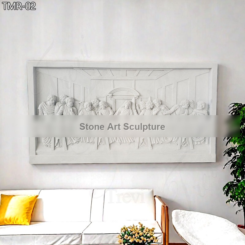 Marble Last Supper Relief for Wall Decor